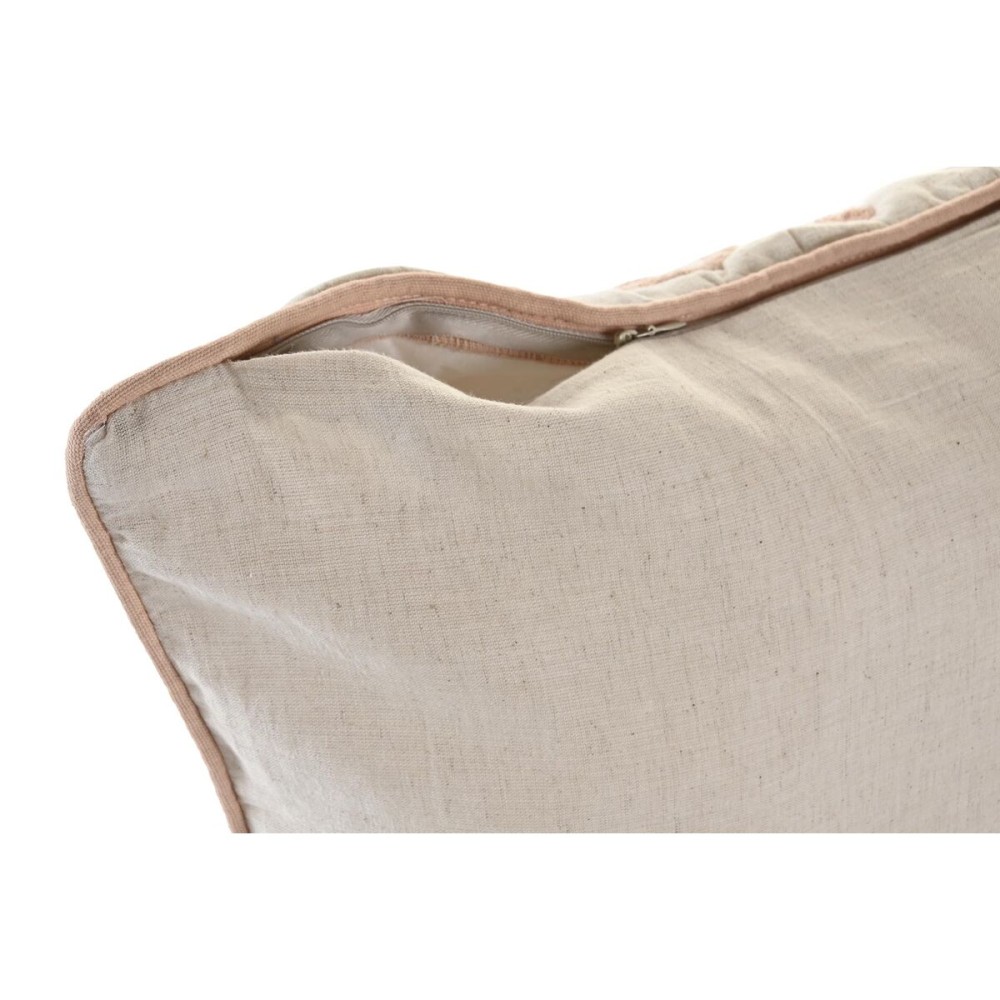 Coussin DKD Home Decor 50 x 15 x 50 cm Beige Rose Aluminium Traditionnel 50 x 1 x 50 cm