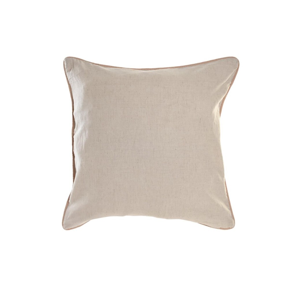 Coussin DKD Home Decor 50 x 15 x 50 cm Beige Rose Aluminium Traditionnel 50 x 1 x 50 cm