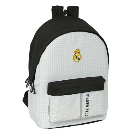 Laptoptasche Real Madrid C.F. 24/25 Weiß Grau 31 x 44 x 18 cm 15,6"