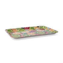 Breakfast tray Quid Habitat Multicolour Plastic 28 x 20 x 1,5 cm With handles Fruits (12 Units)