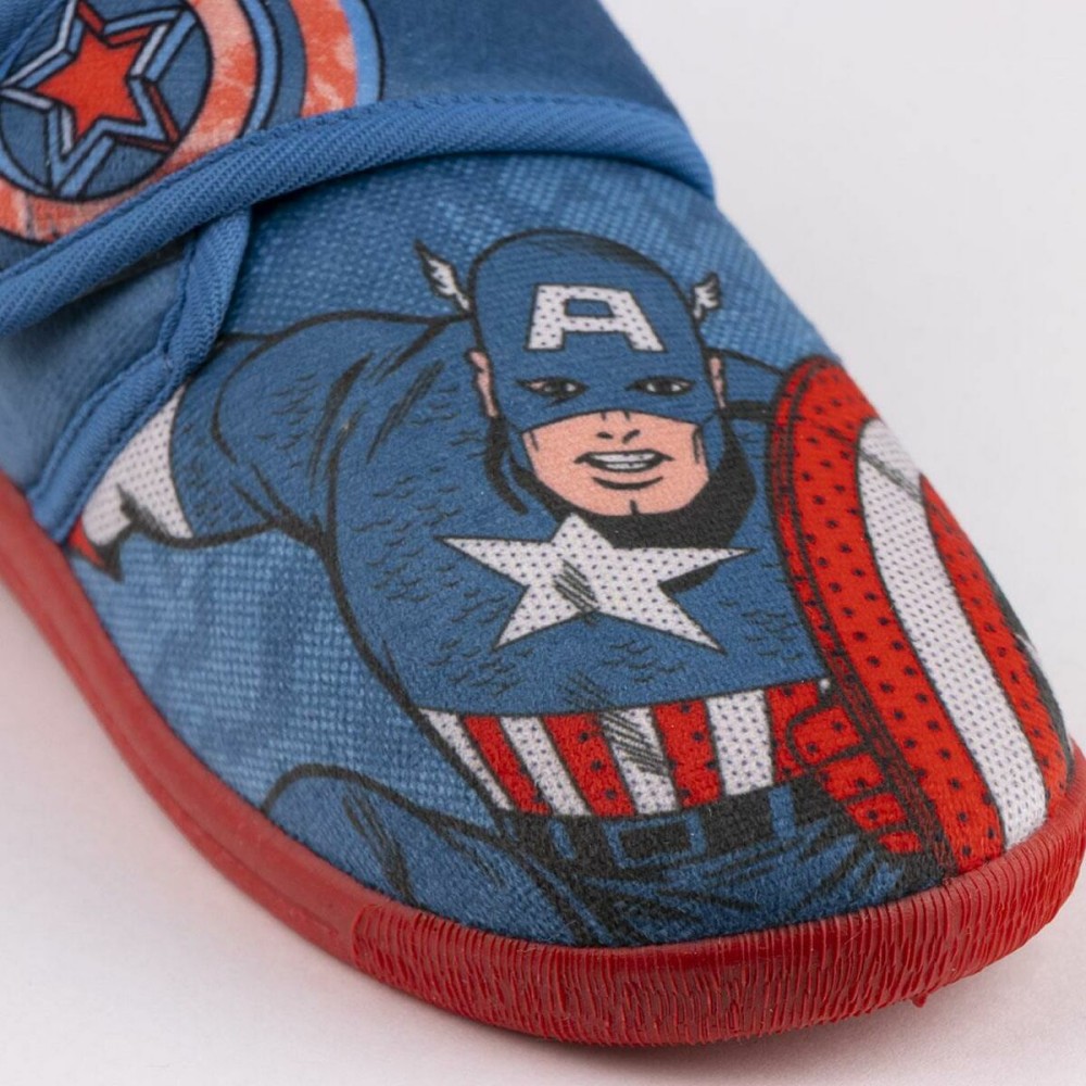 Chaussons Marvel Velcro Bleu foncé