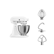 Rührquirl KitchenAid 5K45SSEWH Metall Edelstahl Zink