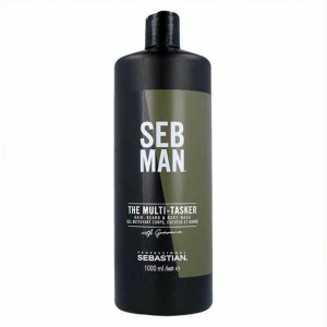 3-in-1 Gel, shampooing et après-shampooing Seb Man The Multitasker Cheveux Barbe 1 L