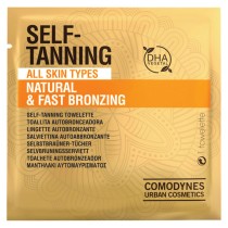 Self-bronzing towelettes Natural & Fast Bronzing Comodynes Tanning