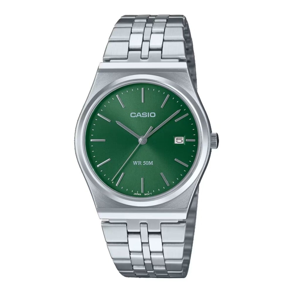 Montre Homme Casio MTP-B145D-3AVEF Vert Argenté (Ø 35 mm)