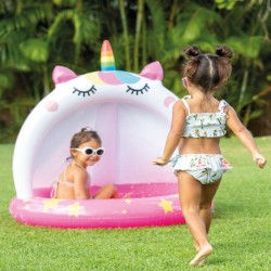 Pataugeoire gonflable pour enfants Intex Rose Licorne 102 x 102 cm