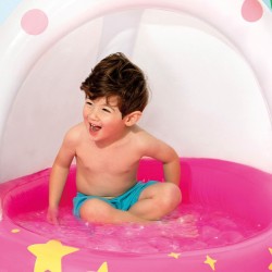 Inflatable Paddling Pool for Children Intex Pink Unicorn 102 x 102 cm