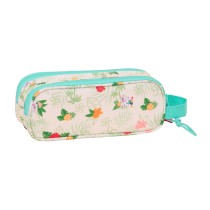 Trousse Fourre-Tout Double Vaiana Bleu Beige 21 x 8 x 6 cm