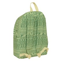 Laptop Backpack Mufasa Green Beige 31 x 43 x 13 cm