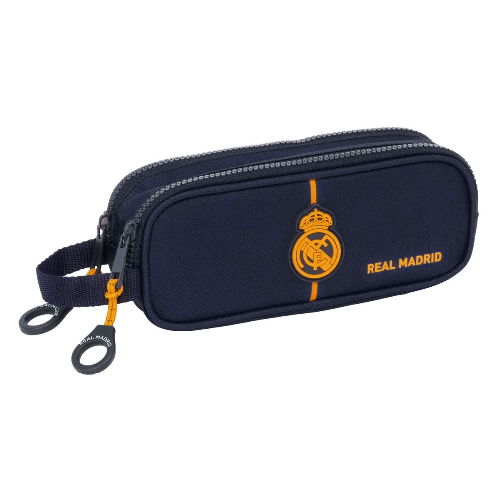 Zweifaches Mehrzweck-Etui Real Madrid C.F. 2nd Kit 24/25 Marineblau 21 x 8 x 6 cm