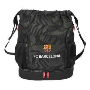 Rucksacktasche mit Bändern F.C. Barcelona Black Schwarz 35 x 40 x 1 cm