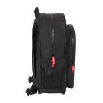 School Bag F.C. Barcelona Black Black 32 x 38 x 12 cm