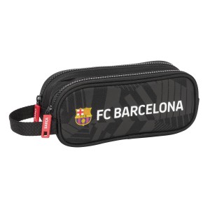 Trousse Fourre-Tout Double F.C. Barcelona Black Noir 21 x 8 x 6 cm