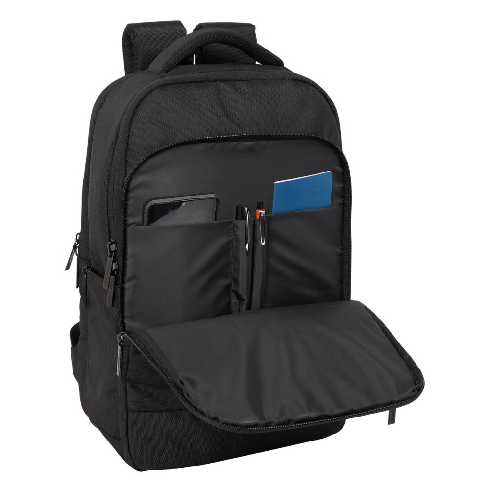 Laptop Backpack F.C. Barcelona Premium Black 29 x 44 x 15 cm