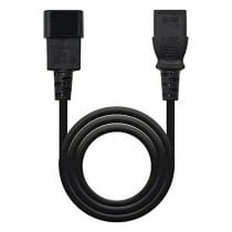 Power Cord NANOCABLE 10.22.0202 1,5 m 1500W Black 1,5 m