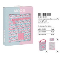 Stationery Set Moos Flores 28 x 35 x 6 cm 3 Pieces