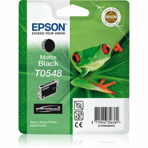 Cartouche d'encre originale Epson Cartucho T0548 negro mate Noir