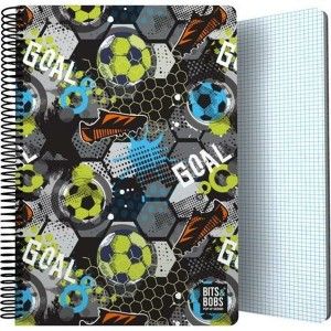 Cahier à Spirale Grafoplas Bits&Bobs 24 Goal Multicouleur Din A4 80 Volets 21,5 x 31,5 cm