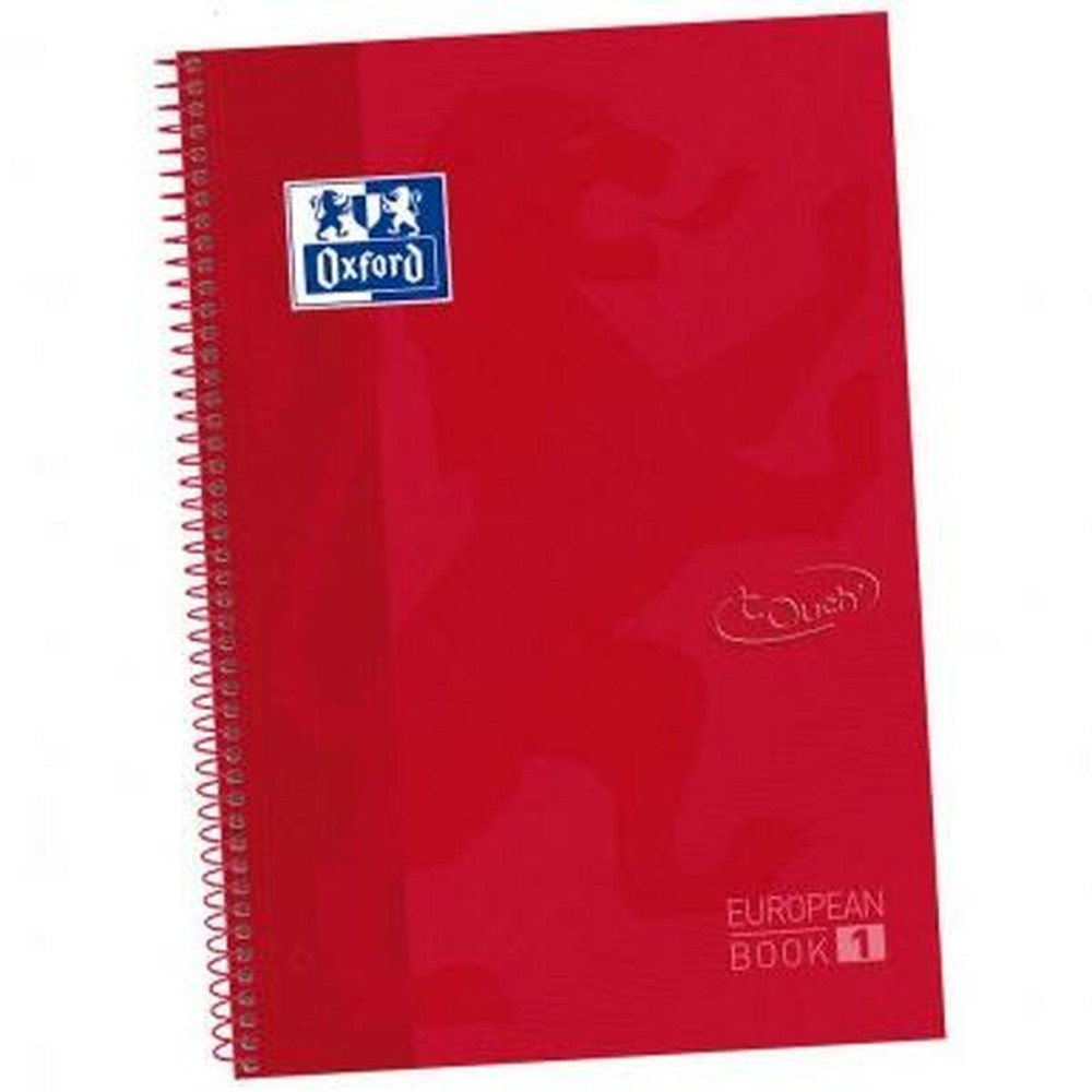 Book of Rings Oxford Europeanbook 1 Write&Erase Dark Red A4+ 80 Sheets Hard cover