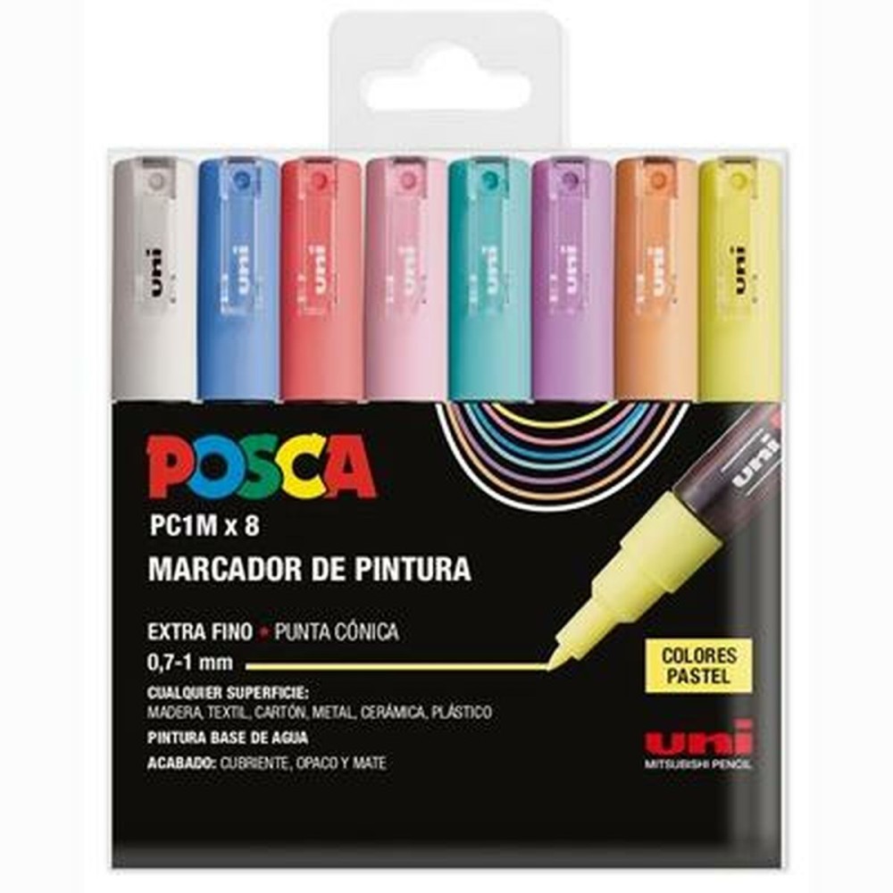 Acrylic paint marker POSCA PC-1M/8C Cake 0,9-1,3 mm 8 Pieces