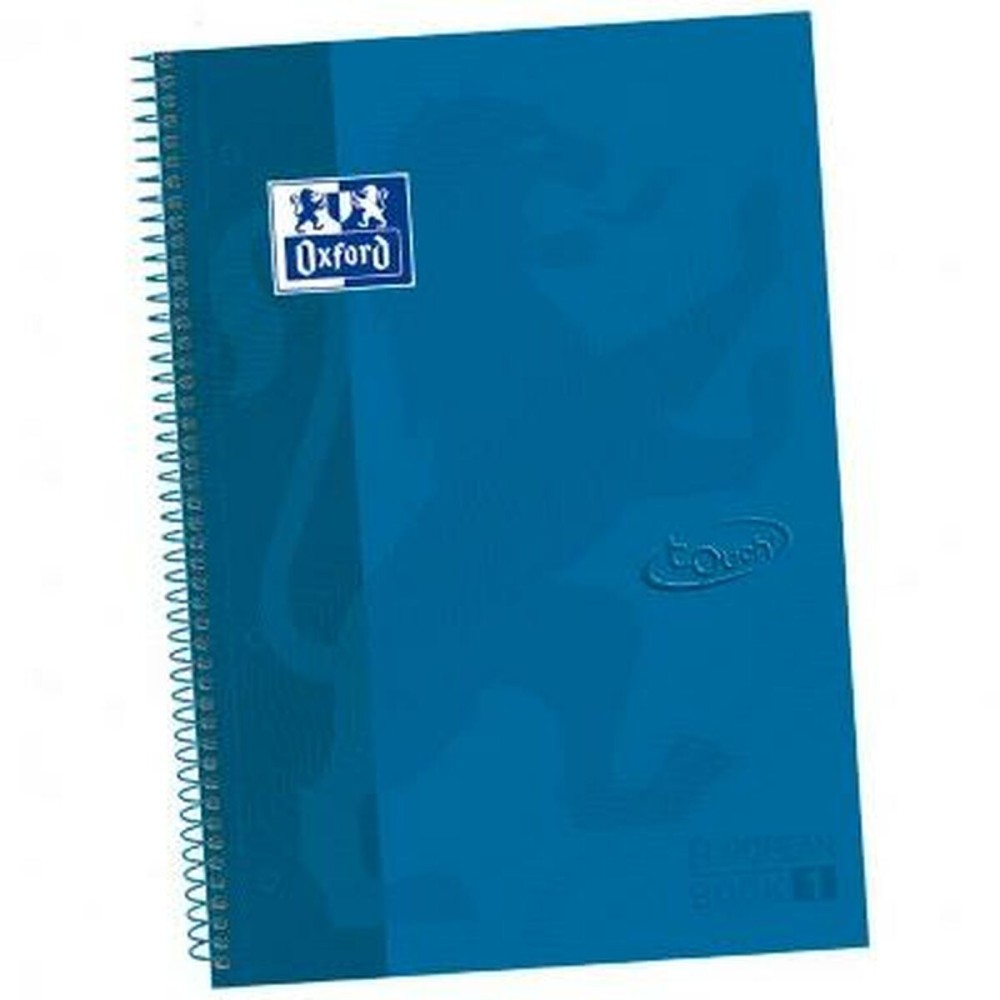 Ringbuch der Ringe Oxford Europeanbook 1 Write&Erase Blau A4+ 80 Blatt Harteinband