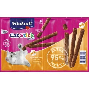 Collation pour Chat Vitakraft Cat Stick Poulet Dinde Agneau