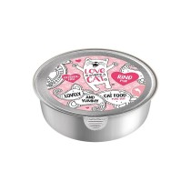 Aliments pour chat LOVE IS WHERE A CAT IS 2190240 Viande de bœuf 85 g