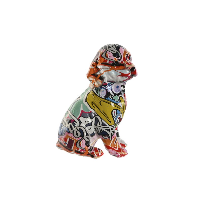 Decorative Figure Home ESPRIT Multicolour Dog 13,5 x 9,5 x 19,5 cm