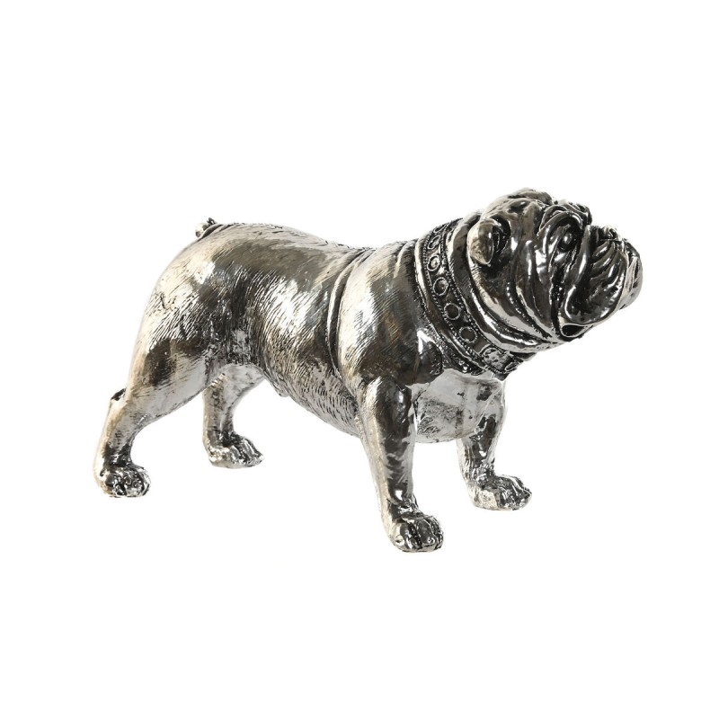 Deko-Figur Home ESPRIT Silberfarben Hund Loft 28,5 x 11 x 16 cm