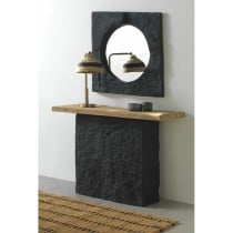 Hanging mirror Alexandra House Living Black 80 x 80 x 7 cm