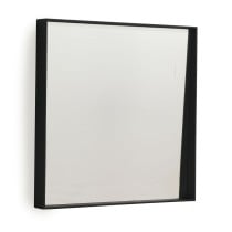 Miroir suspendu Alexandra House Living Noir 40 x 40 x 5 cm