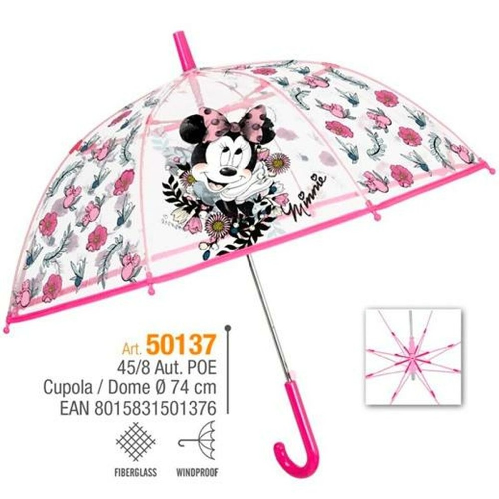 Regenschirm Minnie Mouse Perletti Fiberglas 74 cm Für Kinder