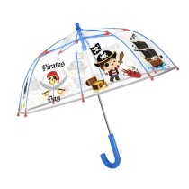 Regenschirm Perletti Durchsichtig Fiberglas Ø 64 cm Für Kinder Piraten