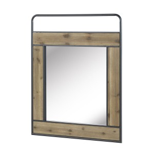 Miroir suspendu Alexandra House Living Naturel 80 x 100 x 5 cm