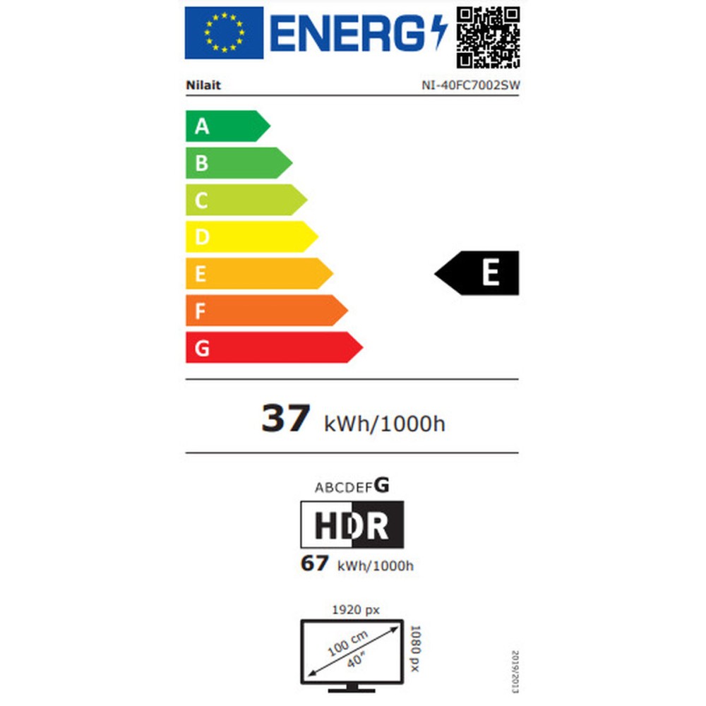 TV intelligente Nilait NI-40FB7001S Full HD 40"