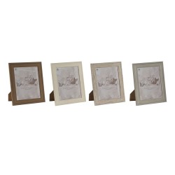 Cadre photo Home ESPRIT Marron Beige Crème Naturel Verre polystyrène 26,2 x 1,6 x 31,2 cm