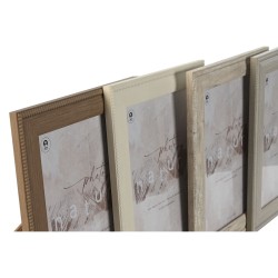 Cadre photo Home ESPRIT Marron Beige Crème Naturel Verre polystyrène 26,2 x 1,6 x 31,2 cm