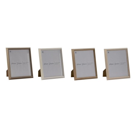 Fotorahmen Home ESPRIT Braun Beige Creme natürlich Kristall Holz MDF Skandinavisch 23,5 x 2,8 x 28,5 cm (4 Stück)