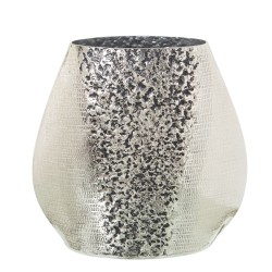 Vase Alexandra House Living Silberfarben Metall 22 x 10 x 22 cm