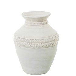 Vase Alexandra House Living Weiß aus Keramik 26 x 35 cm