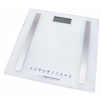 Digital Bathroom Scales Esperanza EBS016W White Glass Tempered Glass Tempered glass (1 Piece)