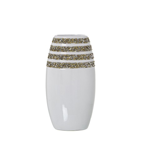 Vase Alexandra House Living Blanc Céramique 13 x 9 x 25 cm