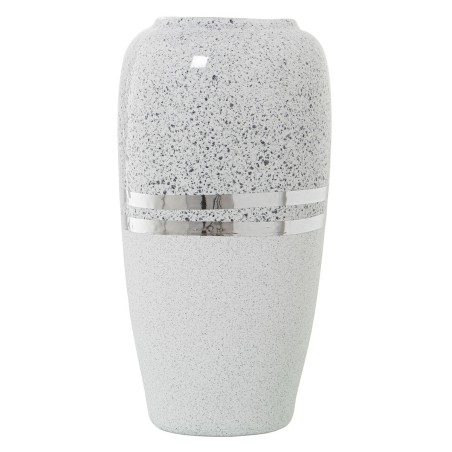 Vase Alexandra House Living White Silver Ceramic 15 x 30 cm