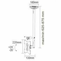 Support de TV MacLean MC-504A S 23" 42" 30 Kg