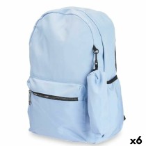 Schulrucksack Hellblau 37 x 50 x 7 cm (6 Stück)