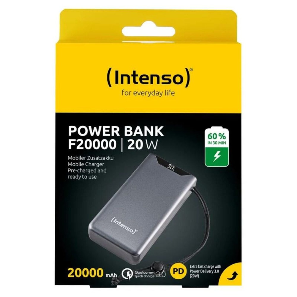 Batterie pour Ordinateur Portable INTENSO F20000 Gris 20 W 20000 mAh