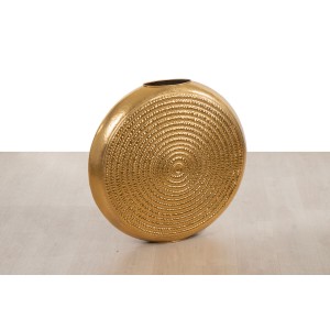 Vase Romimex Gold Metall Kreis 80 x 77 x 24 cm