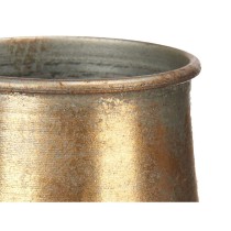 Vase Gold Metall 21 x 44 x 21 cm (4 Stück) Mit Relief