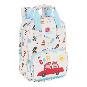 Cartable Safta My car Blanc Multicouleur 20 x 28 x 8 cm