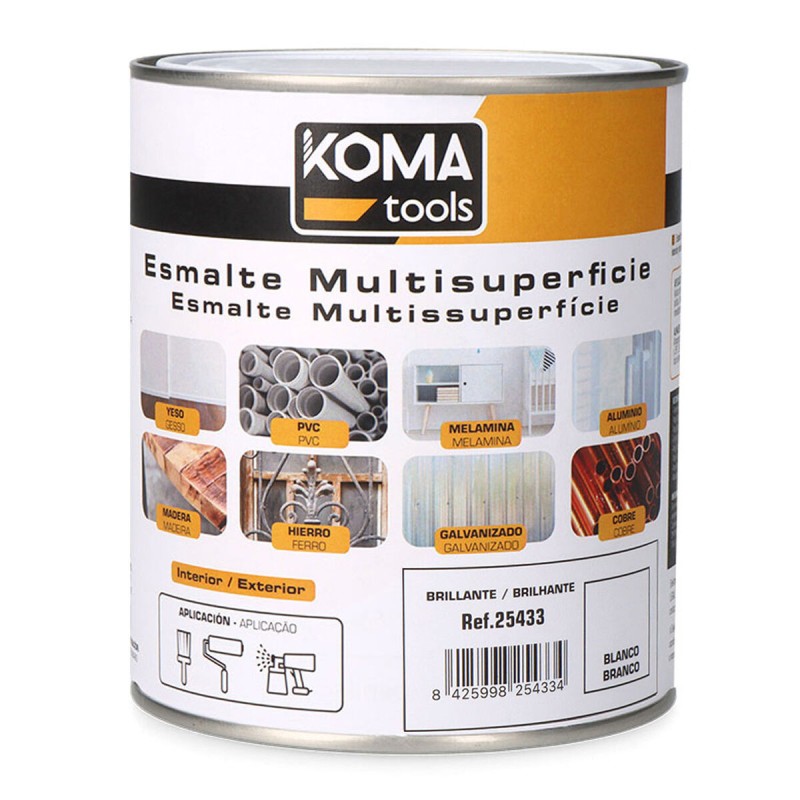 Acryl-Emaille Koma Tools Weiß Glanz 750 ml